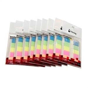 Banderital Nextep NE-051 Minis de 5 colores Neon con 10 paquetes de 100 hojitas