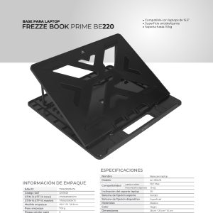 Base para Laptop EFREZZE BOOK PRIME BE220 Acteck Essential Series Base para Laptop 15.5 pulgadas