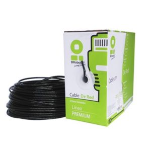Bobina UTP, CAT5e, 305 m, Exterior Con Gel, Negro, CCA, BROBOTIX 183055