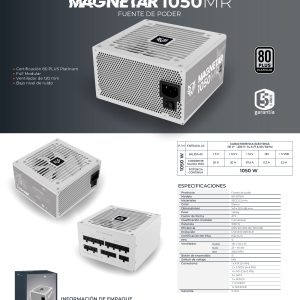 Fuente de Poder 1050W 80 Plus Platino BALAM RUSH MAGNETAR 1050MR LEGEND SERIES
