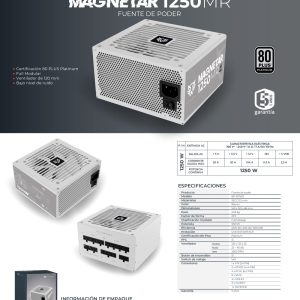 Fuente de Poder 1250W 80 Plus Platino BALAM RUSH MAGNETAR 1250MR LEGEND SERIES