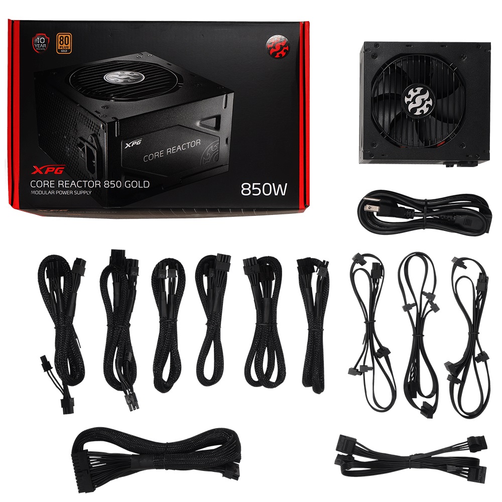Fuente de Poder Modular ADATA Core Reactor, 750 W, 100 V - 240 V, ATX, Negro