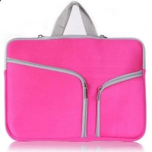 Funda, 15.4 Pulgadas, p/Laptop, Neopreno, Rosa, BROBOTIX 457896R