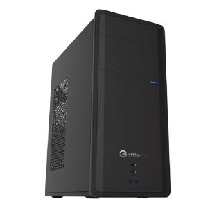 Gabinete GETTTECH GG-1802 ATX Fuente 500W, 1 VENT, 2 USB 3.0, Negro