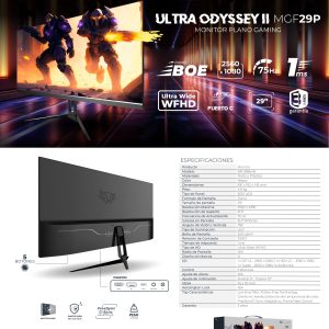 Monitor Gaming Balam Rush MGF29P , 29 pulgadas, 250 cd / m², 2560 x 1080 Pixeles, 1 ms, LED