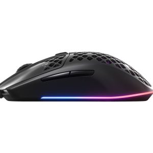 Mouse Para Juegos SteelSeries Aerox 3 Wireless. Súper Ligero. Sensor óptico de Aire TrueMove de 18.000 CPI. Diseño Ultraligero de 68 g Resistente al Agua.