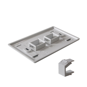 Placa de Pared 2 Puertos BELDEN AX102655, Blanco, De plástico