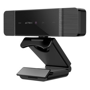 Webcam ACTECK 2K OV5648 AUTOFOCUS Negra HAPTOS CW680 USB WINDOWS, LINUX, IOS