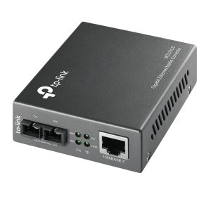 CONVERTIDOR MULTIMEDIA DE MODO INDIVIDUAL GIGABIT TP-LINK MC210CS PARA AMPLIAR LA DISTANCIA DE FIBRA HASTA 15KM