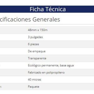 Cinta de Empaque Transparente Nextep NE-605T Uso General 48mm x 150mm con 6 piezas