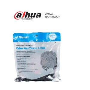DAHUA DH-PFM942I-10-5 - Cable de 10 Metros Armado para Video y Energía/ Para Camaras Hasta 4k/ con Conectores BNC y de Energía