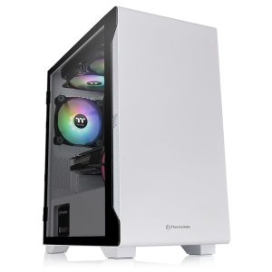 Gabinete Thermaltake S100 TG Snow (CA-1Q9-00S6WN-00), Color Blanco, Micro Torre