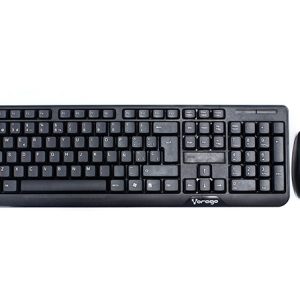 KIT TECLADO Y MOUSE VORAGO KM-302 INALAMBRICO NEGRO