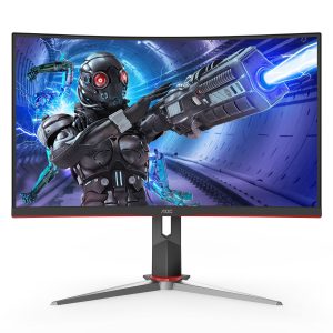 Monitor AOC C27G2 , 27 pulgadas, 250 cd / m², 1920 x 1080 Pixeles, 1 ms, Negro
