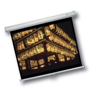 Pantalla de Proyección Multimedia Screens MSC-178, 100 pulgadas, Manual, Pared, Color blanco