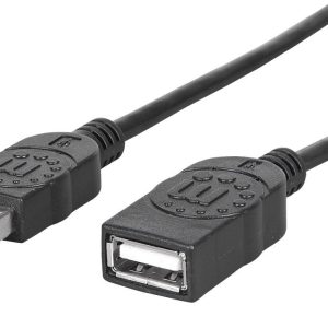 308519 Cable USB-A V2.0 Ext. 0.9M Negro