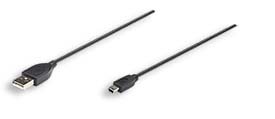 322638 Cable USB V2.0 A-Mini B 0.9M Ngro