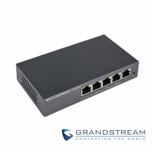 Switch No Administrable de 5 puertos Gigabit con 4 puertos Poe hasta 60W de salida, compatible con GWN Cloud , carcasa metalica