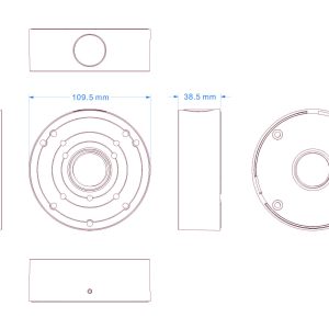 Caja de conexiones IP64 compatible con camaras I4 y DAI-FIX