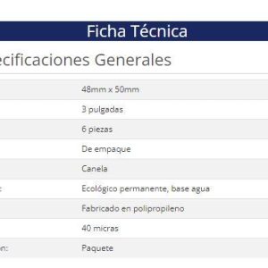 Cinta de Empaque Canela Nextep NE-604C Uso General 48mm x 50 mts paquete con 6 piezas