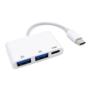 Convertidor USB V3.0 Tipo C a USB Tipo C, 2 U BROBOTIX 6000311, Blanco