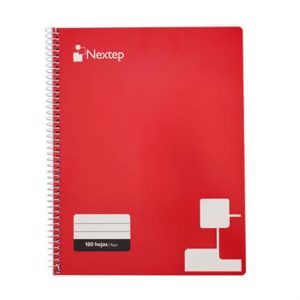 Cuaderno Nextep NE-007R a rayas tamaño profesional con 100 hojas de resorte
