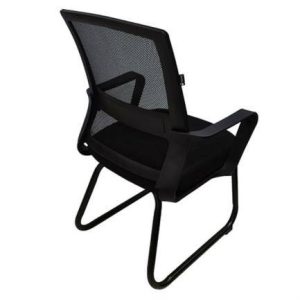Silla de Visita Nextep NE-652N con Descansabrazos Tela/Malla color negro