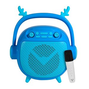 BOCINA VORAGO BSP-205 BLUETOOTH / MSD / USB / 3.5MM MICRÓFONO CON MODOS DE VOZ COLOR AZUL