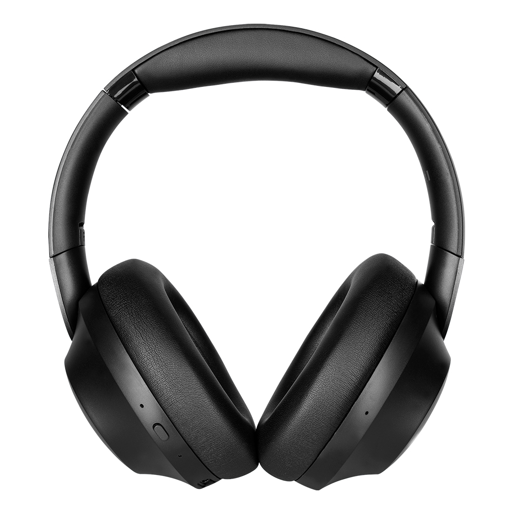 DIADEMA VORAGO HPB-505 BLUETOOTH 5.0 CON ANC, 60 HRS DE AUTONOMÍA CON SONIDO PREMIUM, SUPER BASS Y BAJA LATENCIA COLOR NEGRO
