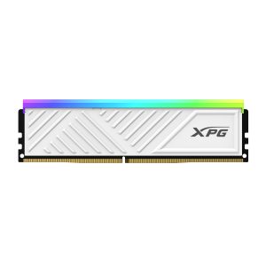 Memoria RAM ADATA XPG SPECTRIX D35G, DDR4 8GB UDIMM 3200MHz, con Iluminación RGB. Disipador BLANCO. AX4U32008G16A-SWHD35G