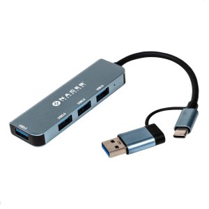 NACEB Hub Usb-C/A A 4 Puertos Usb 3.0 NA-0126