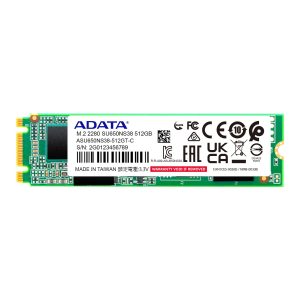 Unidad de Estado Solido ADATA Ultimate SU650 M.2 SATA, 512GB, 2280, ASU650NS38-512GT-C