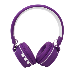 AUDIFONOS ON-EAR BLUETOOTH NBH-05 MEGA BASS RADIO FM MICRO SD 3.5MML MANOS LIBRES RUBBERIZED MORADO