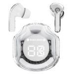AUDIFONO TWS BLUETOOTH 5.3 MOON, EARBUDS, INALAMBRICO, IN-EAR, BLANCO, PANTALLA LED DIGITAL, BROBOTIX 6005842