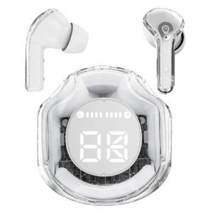 AUDIFONO TWS BLUETOOTH 5.3 MOON, EARBUDS, INALAMBRICO, IN-EAR, BLANCO, PANTALLA LED DIGITAL, BROBOTIX 6005842