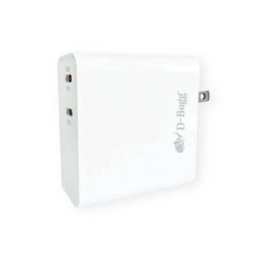 CARG PARED DBUGG TIPO C 65W DB-PD64 Cargador de pared / Con conectores duales de carga ultra rápida / Trabaja con potencia de 65 W.