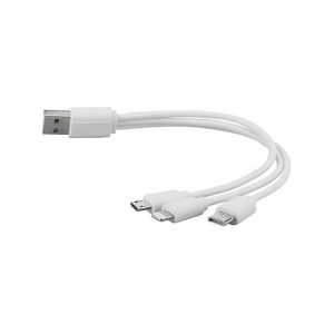 Cable 3 en 1 . 1 metro de largo . Con entrada USB A, USB C y MICRO USB DB-G-3.1