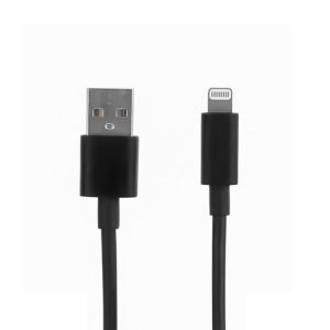 Cable USB A a LIGHTNING, color negro. 1 metro de largo. Alta resistencia de materiales y carga rápida DB-G-USBLN