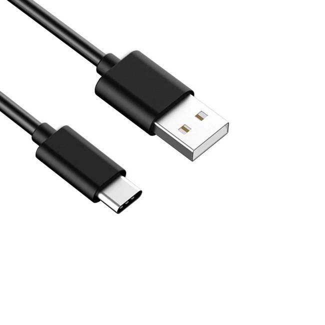 Cable USB A a TIPO C, color NEGRO. 1 metro de largo . Alta resistencia de materiales y carga rápida DB-G-USBCN