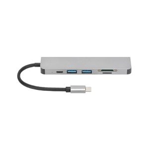 DockStation HUB DBUGG 6 EN 1 UB GR UB61 Hub 6 en 1 UB61 Urban Balance, Con cables USB 3.0 o 2.0 , HDMI y USB Tipo C. Apertura para tarjeta SD