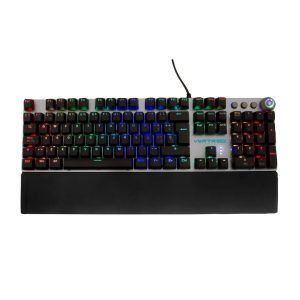 Teclado Mecánico Programable VORTRED V-930600, Negro, RGB