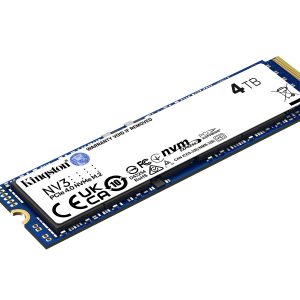 UNIDAD DE ESTADO SOLIDO KINGSTON NV3 4000GB M.2 2280 NVME PCIE GEN 4X4 R.6000MB/S W.5000MB/S