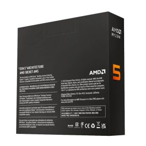 AMD RYZEN 5 9600X, 6 núcleos, socket AM5, No incluye ventilador, Con gráficos incluidos.