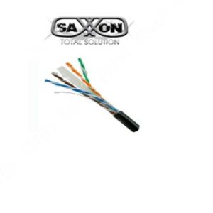Bobina SAXXON OUTPCAT6GCOPEXT, 305 m, Negro, Exterior, Cat6, 100% Cobre