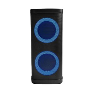 Bocina Vorago KSP-580 Bafle Karaoke speaker, Pantalla LCD, dos altavoces de 6.5 y 2 tweeters, aros con RGB, Micro SD, Bluetooth 5.0