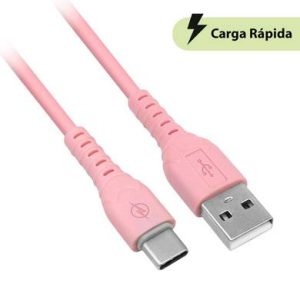 CABLE USB V3.0 TIPO A – TIPO C, 1 METRO, ROSA, BROBOTIX &nbsp;6001608