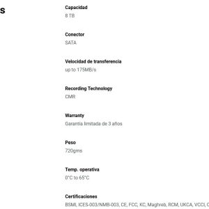 DD WD PURPLE WD85PURZ 8TB