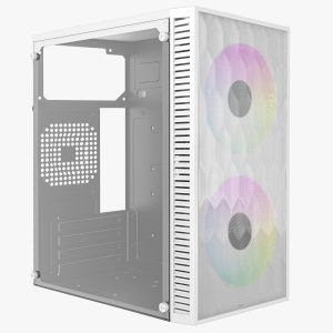 Gabinete Mini Torre Fuji GC470 Advanced Series, Factor: Micro Atx - Mini ITX, Panel Lateral Cristal Templado, Incluye 2 Ventiladores 120mm FRGB