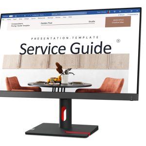 Monitor Lenovo S24I-30, Pantalla 23.8 Pulgadas (1920x1080), HDMI, VGA, Garantía 3 años con fabricante.