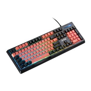 Teclado GAMING XPG MERA SEEKER, Membrana sensación mecánica, iluminación RGB, NEGRO. SEEKER105ZBK/OGCES